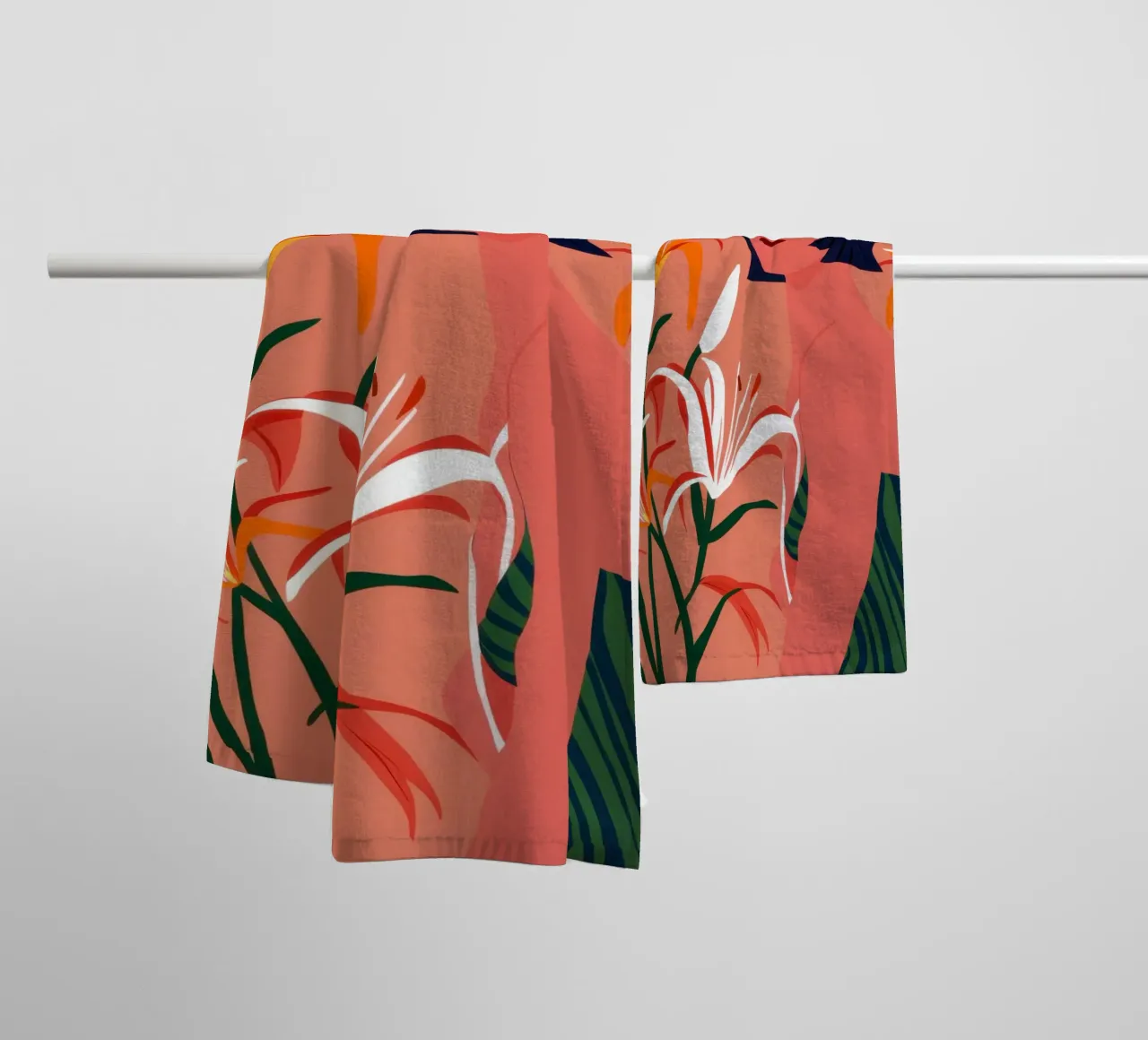 Portrait d'un lys ardent serviette de bain de Hollow Years