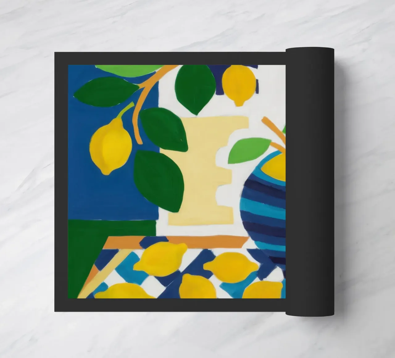 Vaso blu Lemon Tree zerbino da Lune Dreams
