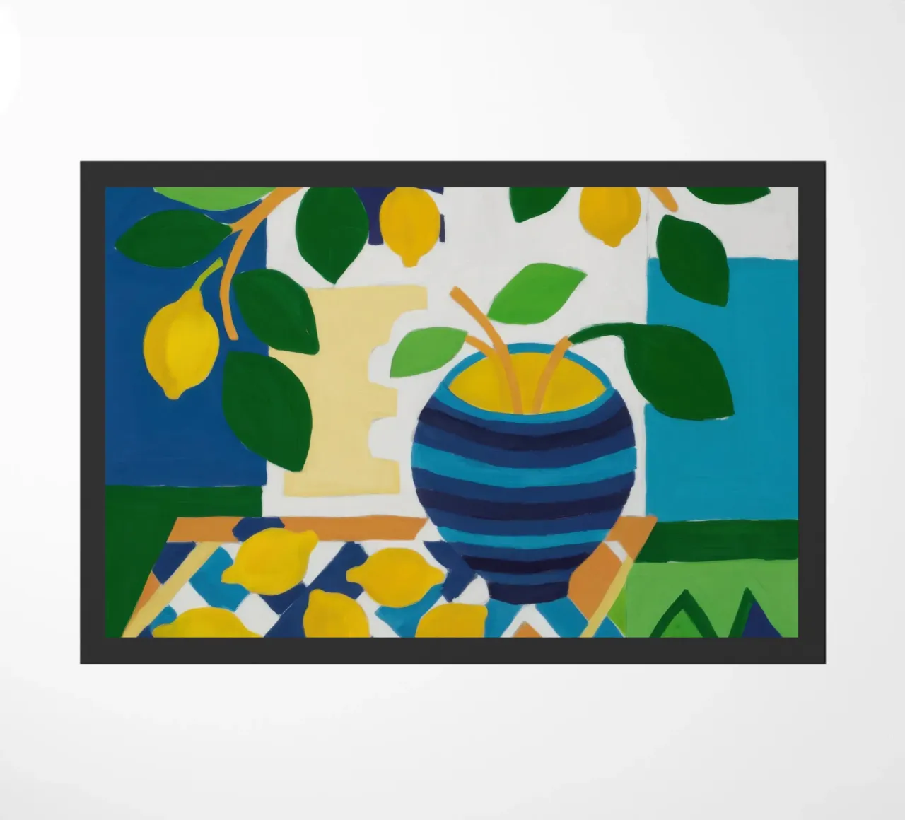 Vaso blu Lemon Tree zerbino da Lune Dreams