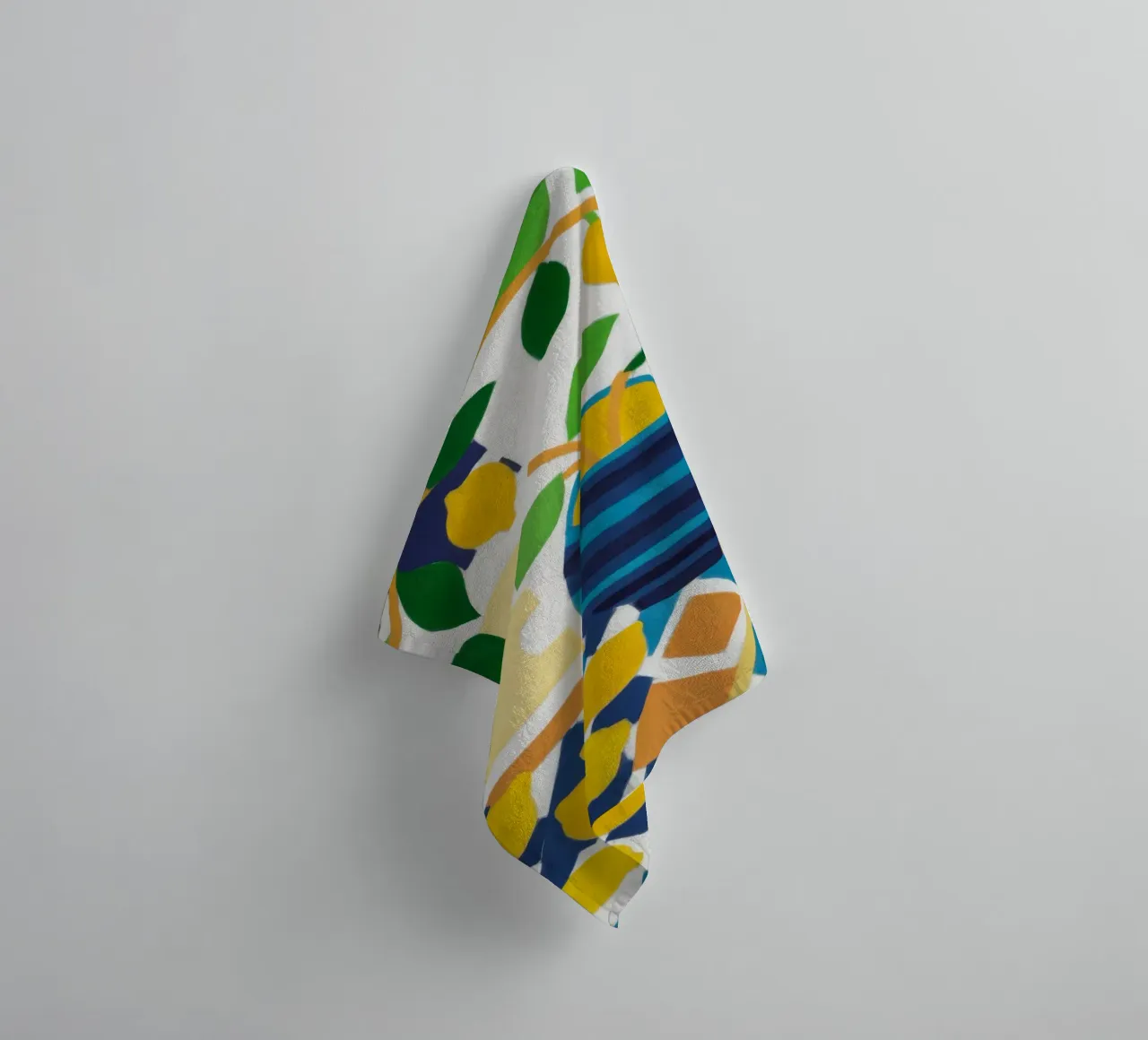Vaso blu Lemon Tree asciugamano da bagno da Lune Dreams