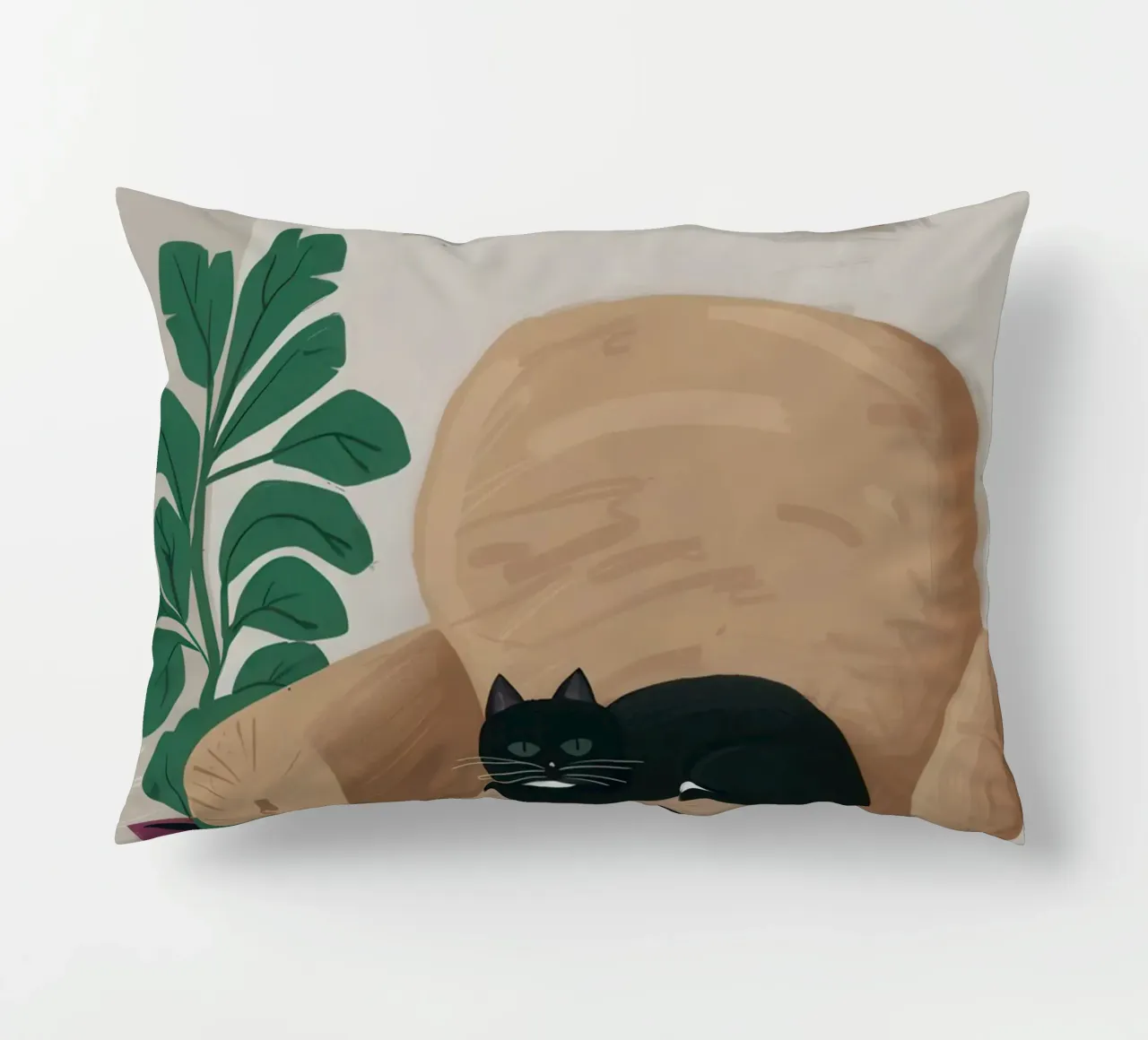 Armchair Slumber Shadow decorative cushion by Mossy Pigment