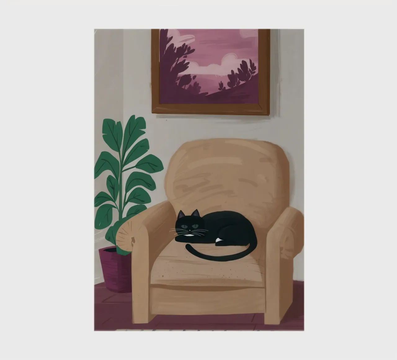 Armchair Slumber Shadow notebook by Mossy Pigment