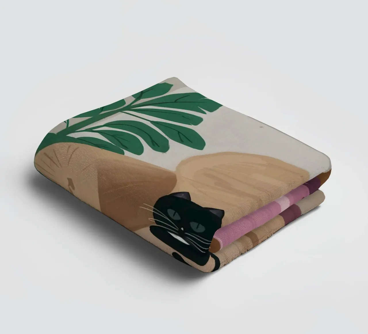 Luie stoel schaduw badhanddoek van Mossy Pigment