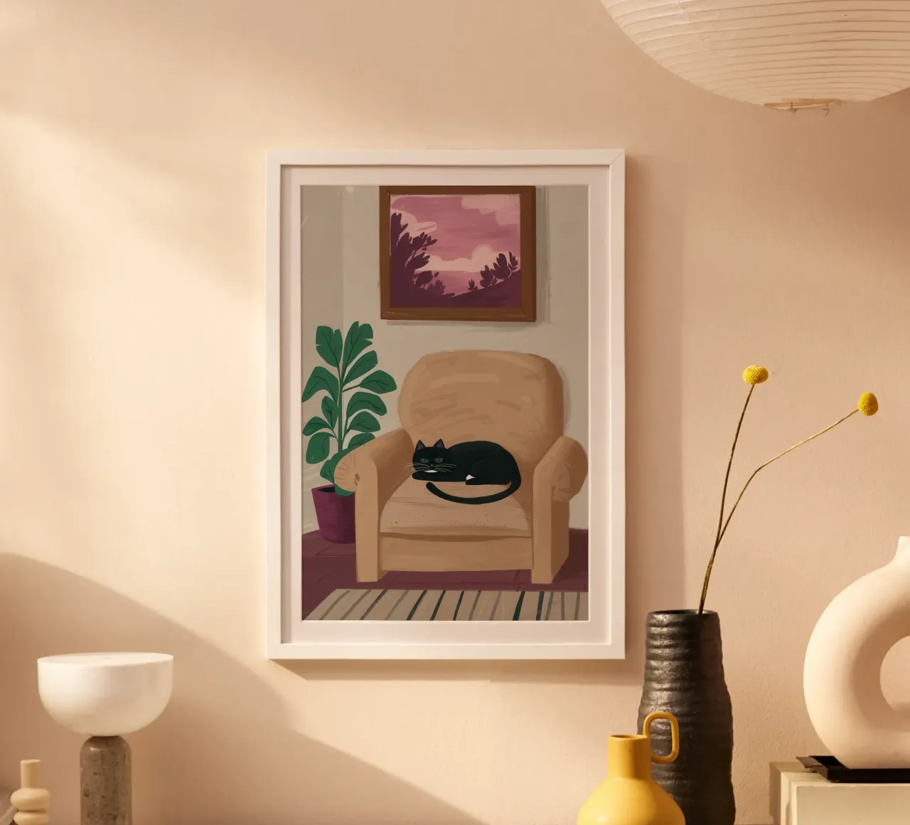 Armchair Slumber Shadow hahnemühle by Mossy Pigment