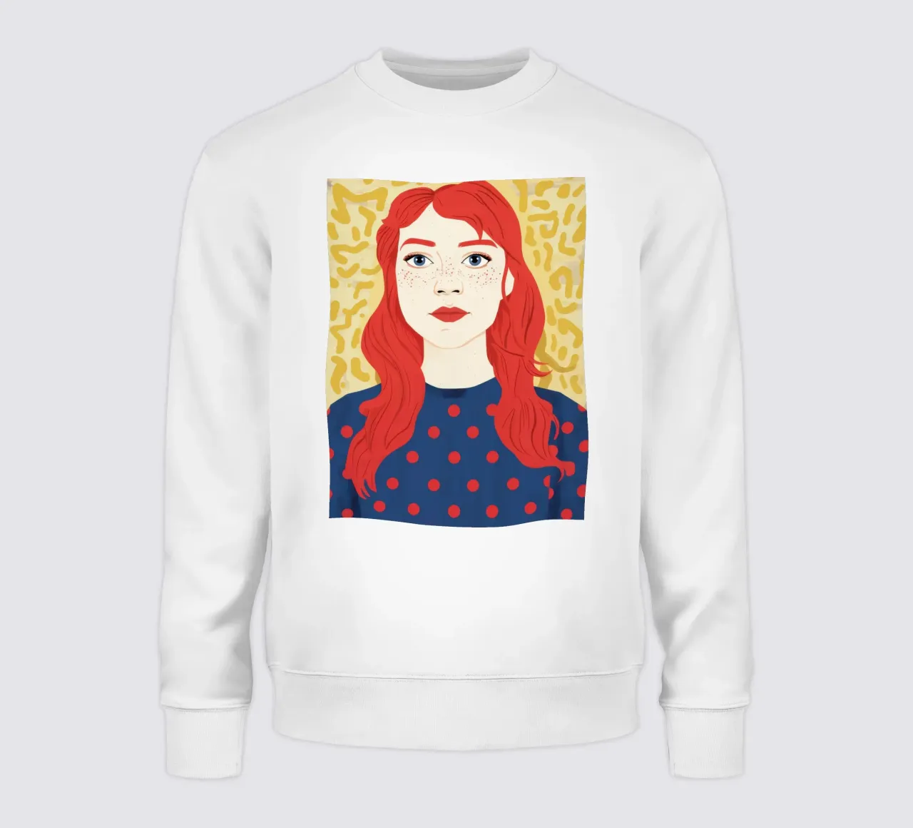 Testa rossa a pois felpa da Sentinel Glow