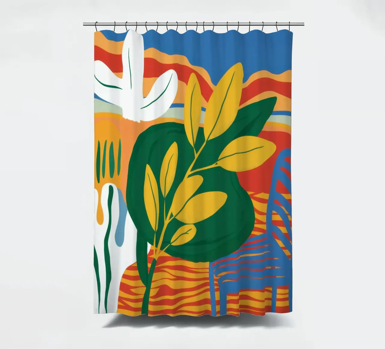 Tableau di foglie d'oro tenda da doccia da Arcane Lines