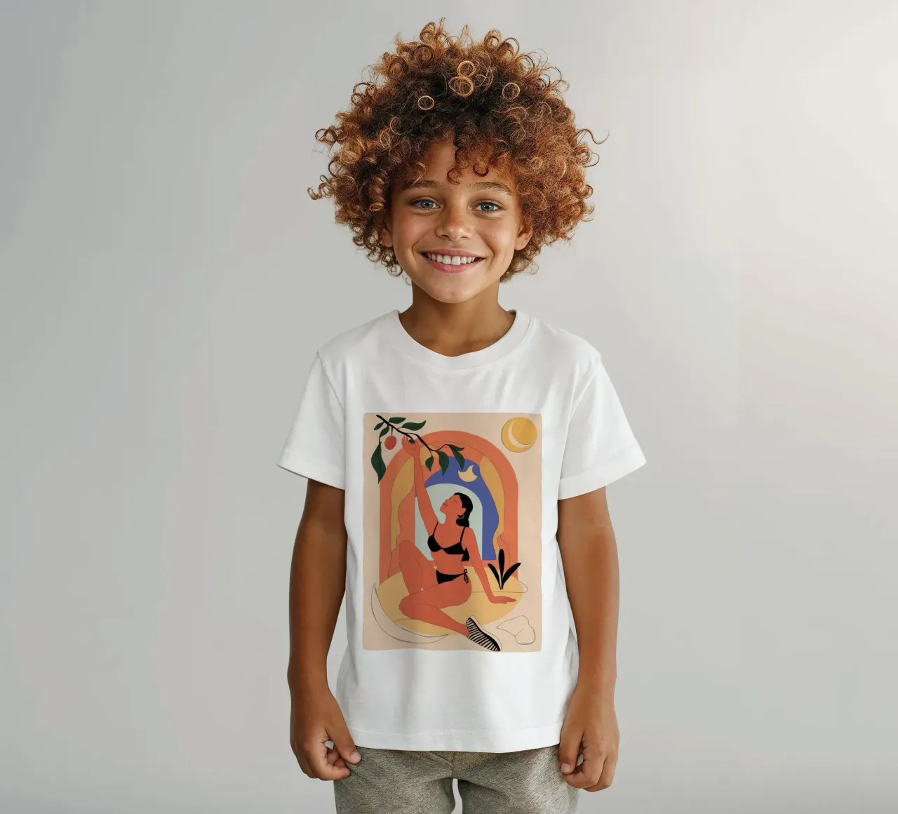 Celestial Archway Nectar kids t-shirt by Mossy Pigment