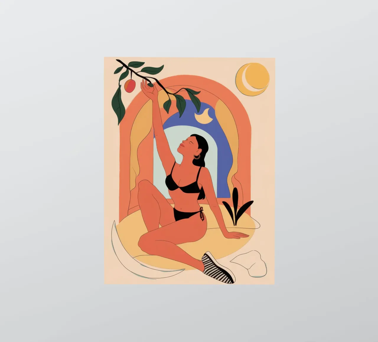 Celestial Archway Nectar sticker by Mossy Pigment