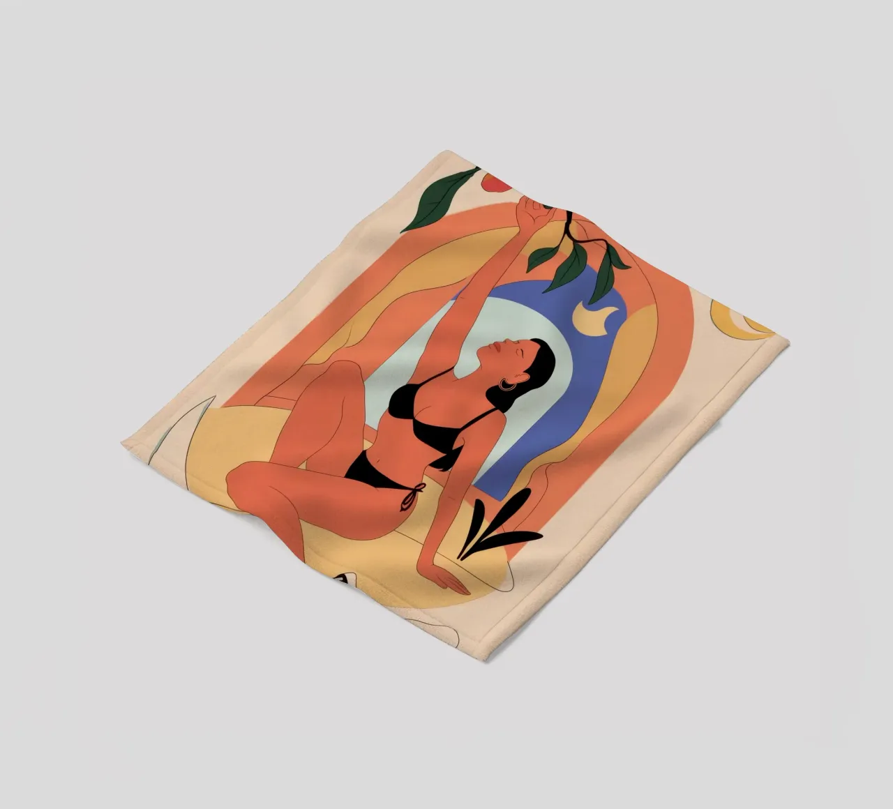 Hemelse Boog Nectar fleecedeken van Mossy Pigment