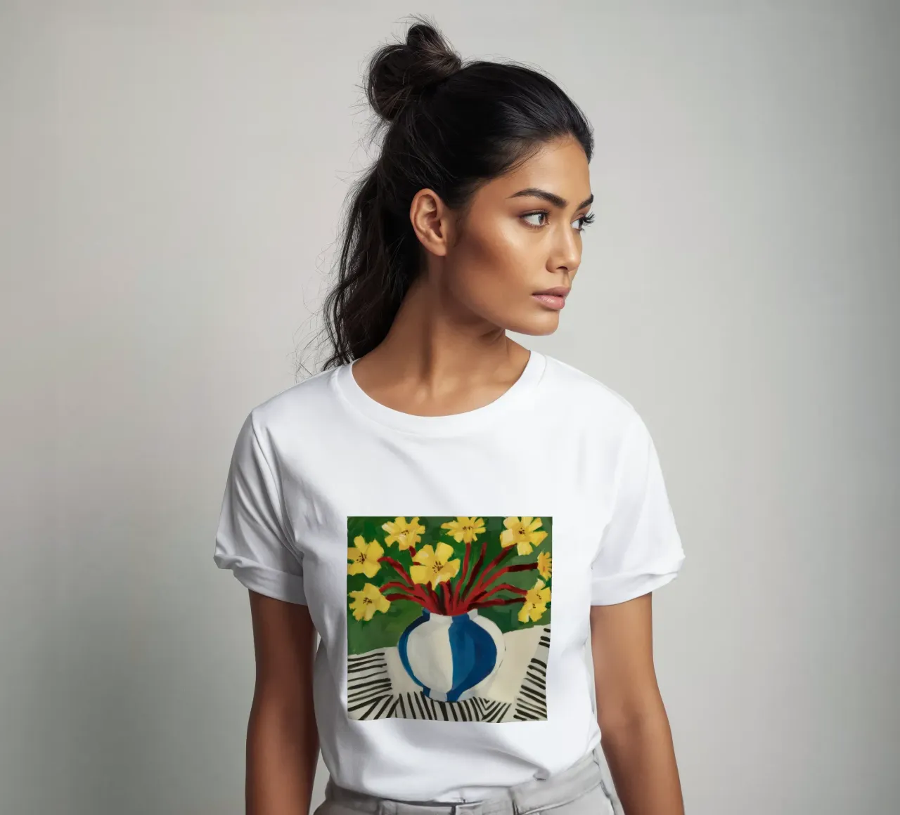 Bouquet giallo classico t-shirt da Arcane Lines