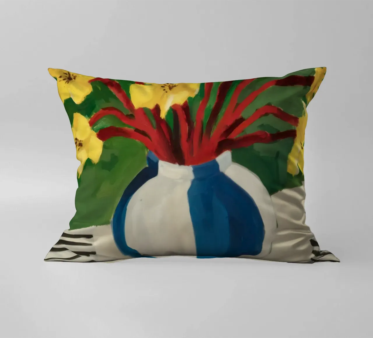 Bouquet giallo classico cuscino da Arcane Lines