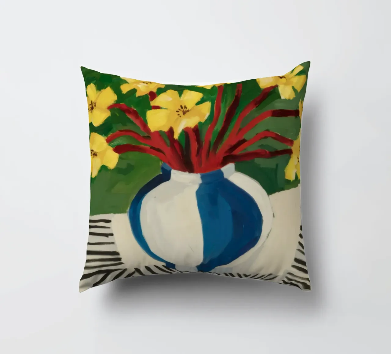 Bouquet giallo classico cuscino da Arcane Lines