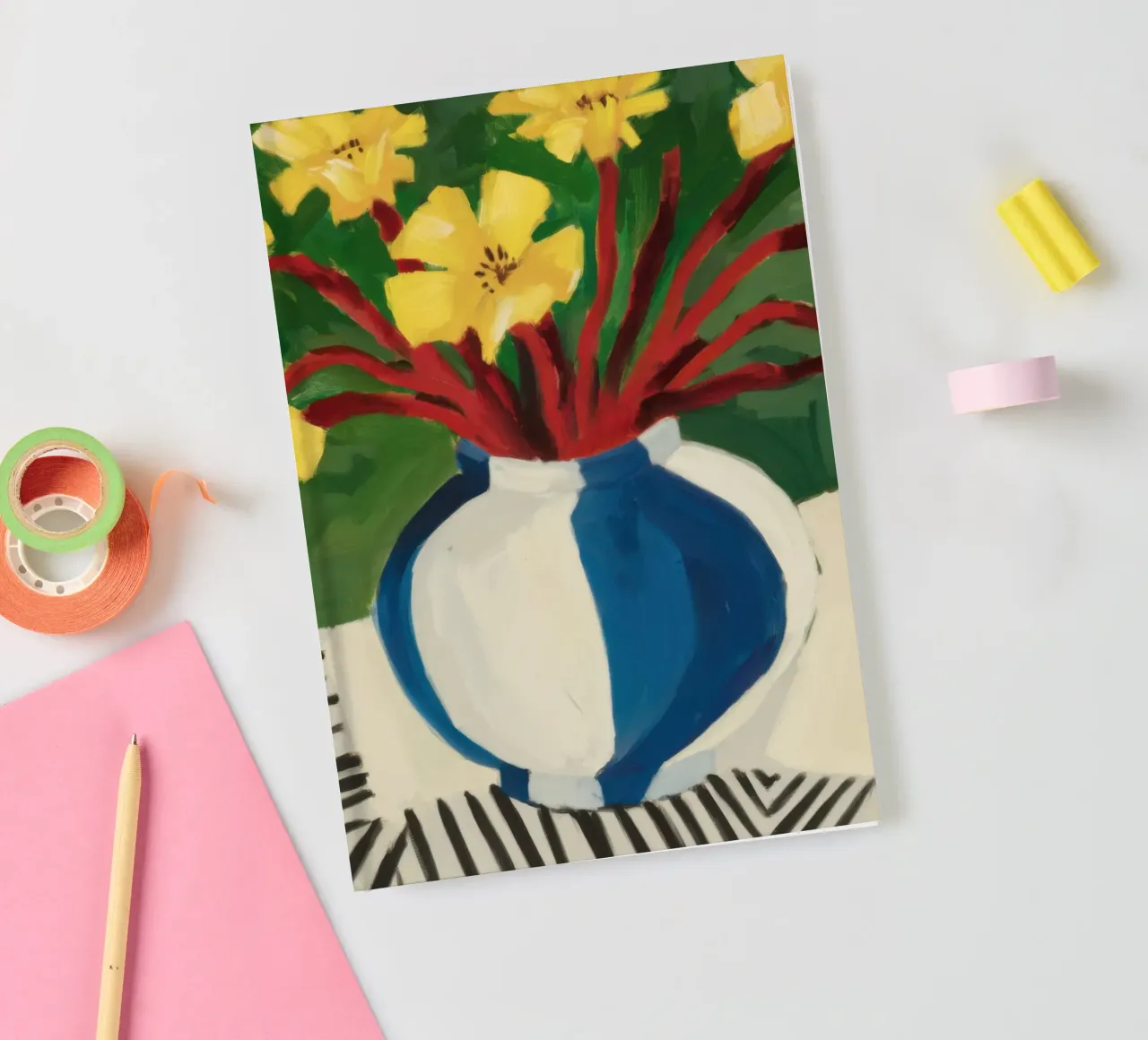 Bouquet classique jaune carnet de notes de Arcane Lines