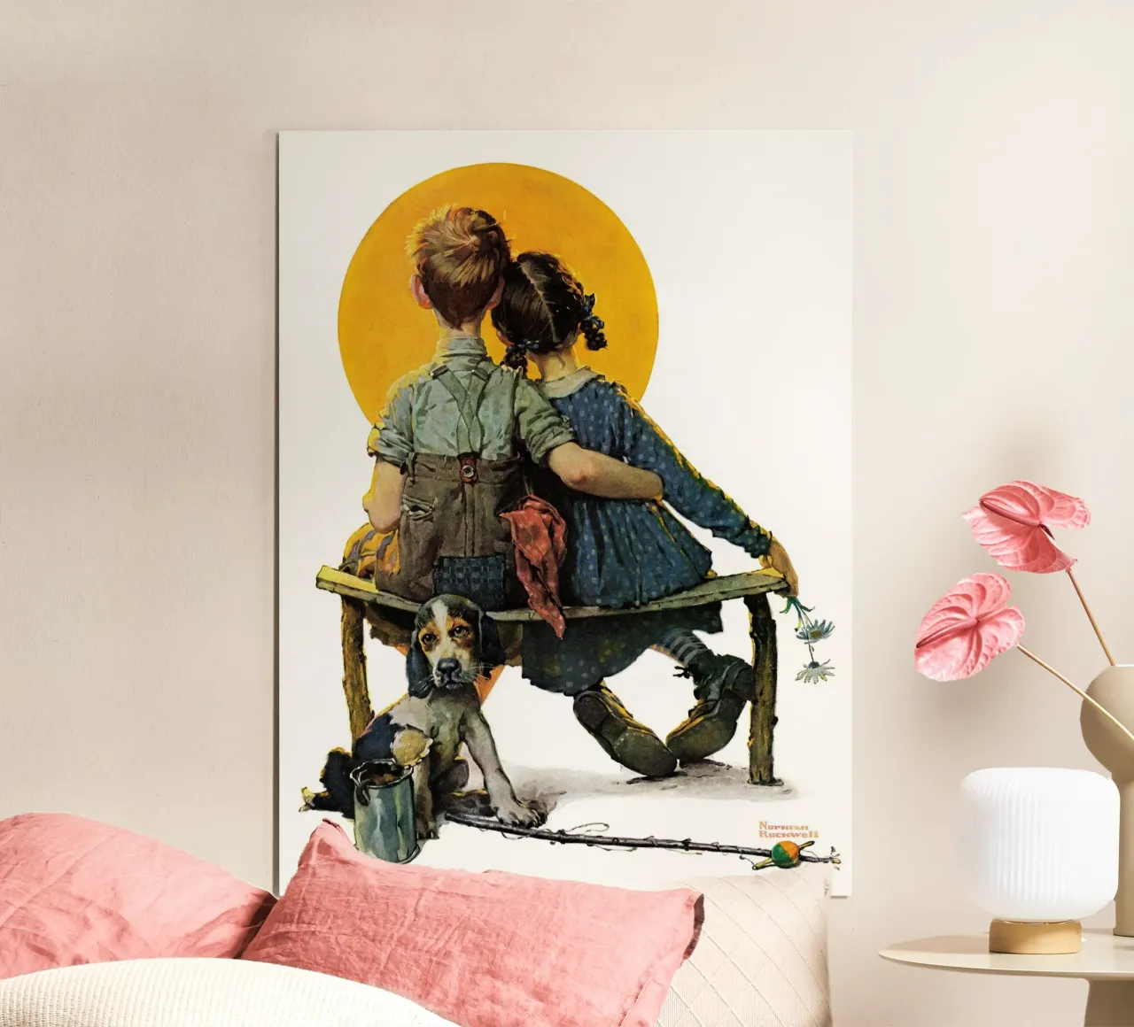 Alla scoperta dei piccoli cucchiai iconici di Norman Rockwell poster con telaio in legno da Spencer Farrell2