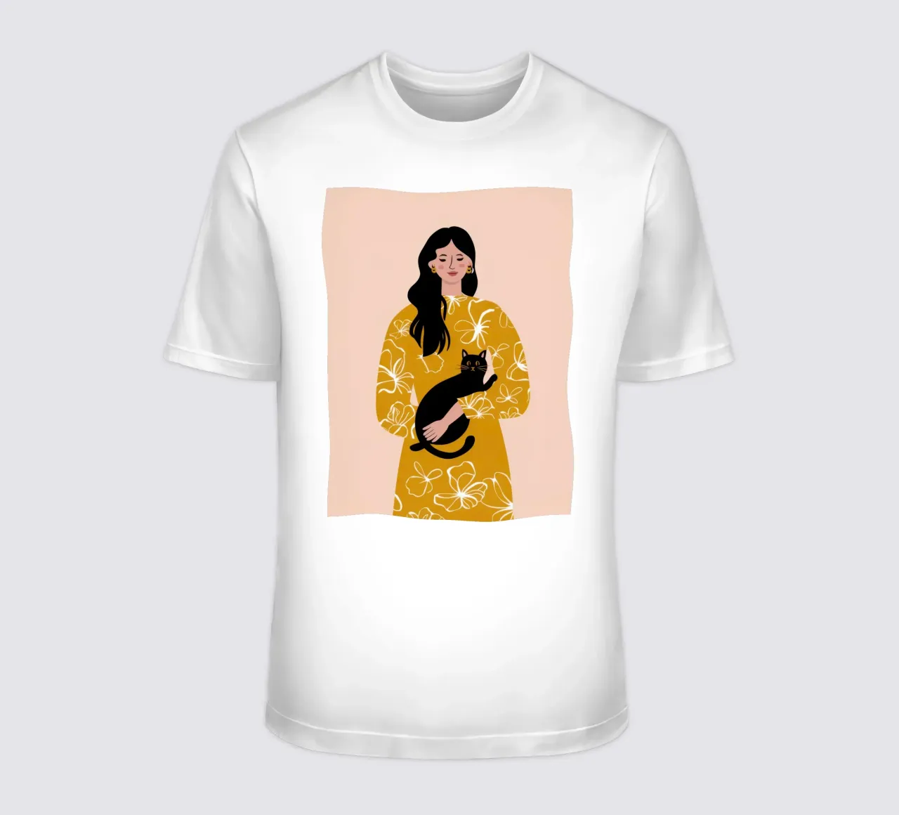Abbraccio floreale dorato t-shirt da Hollow Years