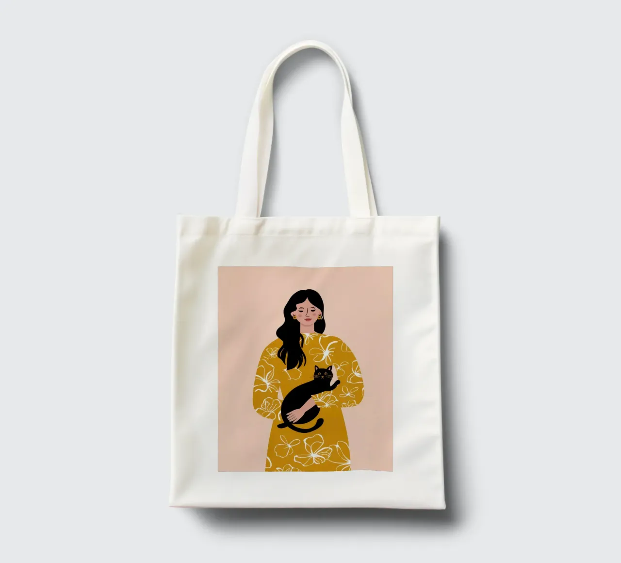 Golden Floral Embrace tote bag by Hollow Years