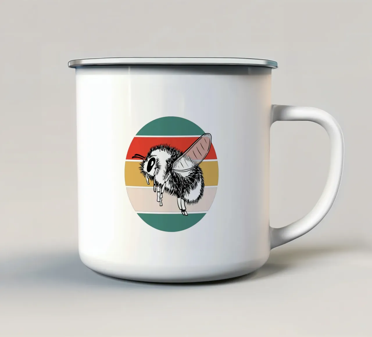 Retro Hummel tazza in smalto da BAINAI