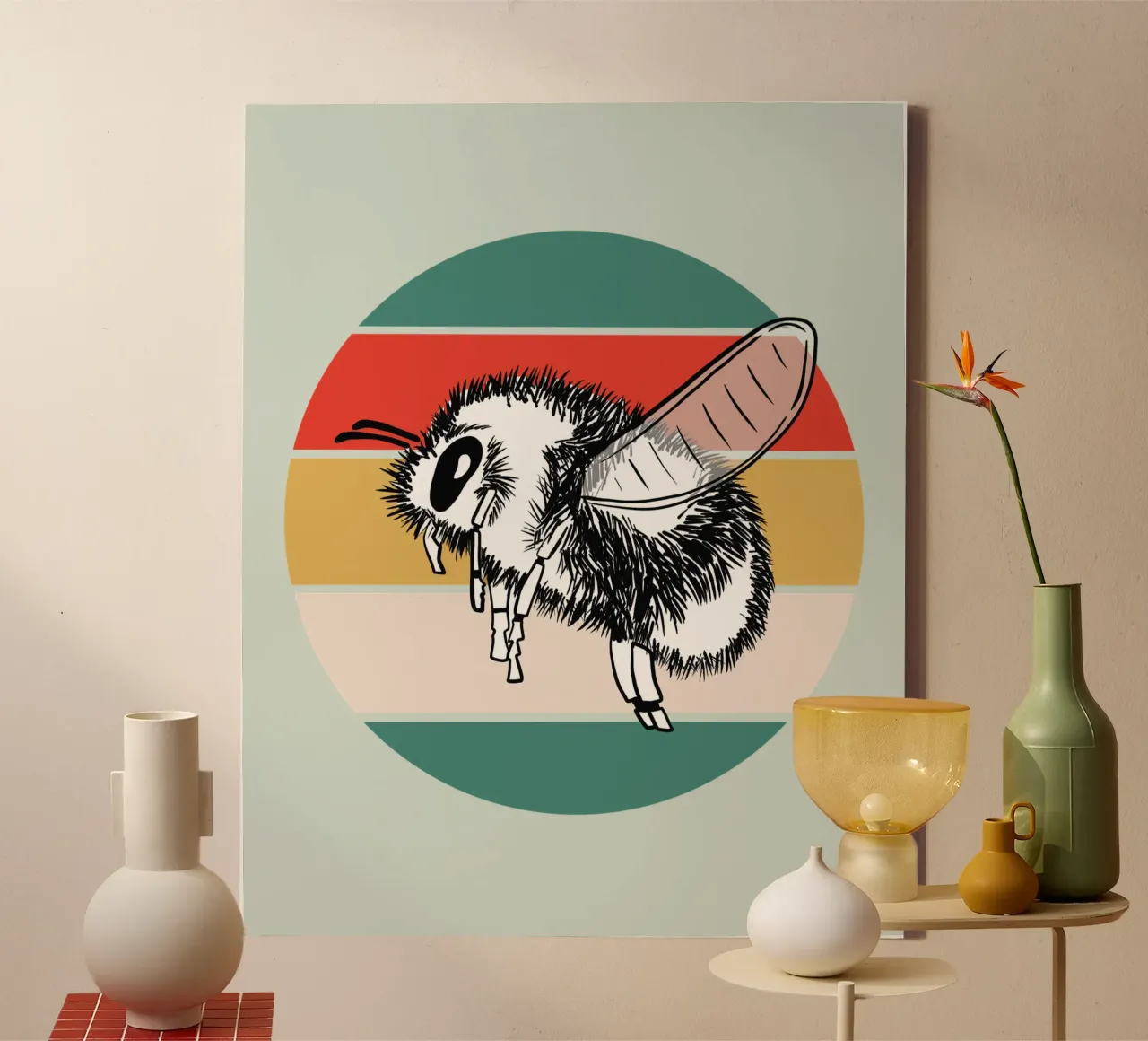 Retro Hummel tela con Cornice a cassetta da BAINAI