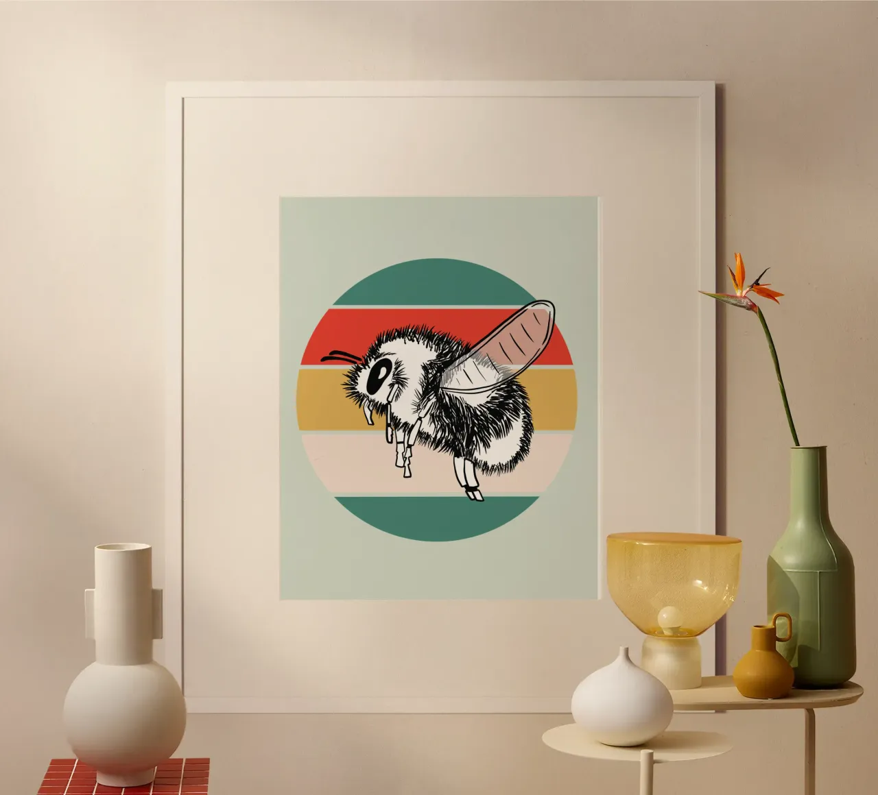 Retro Hummel poster con telaio in plastica da BAINAI