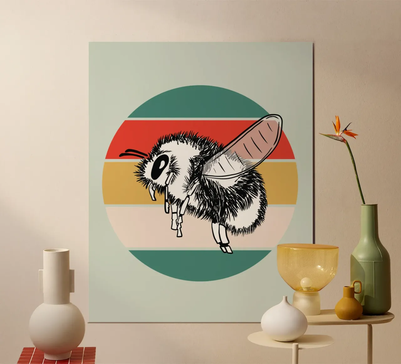 Retro Hummel poster con telaio in plastica da BAINAI