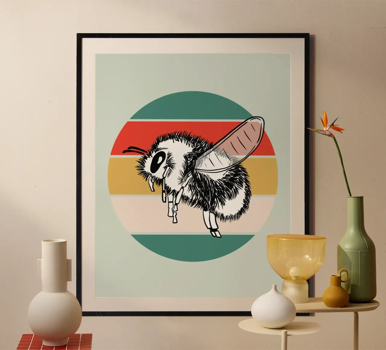 Retro Hummel poster con telaio in plastica da BAINAI
