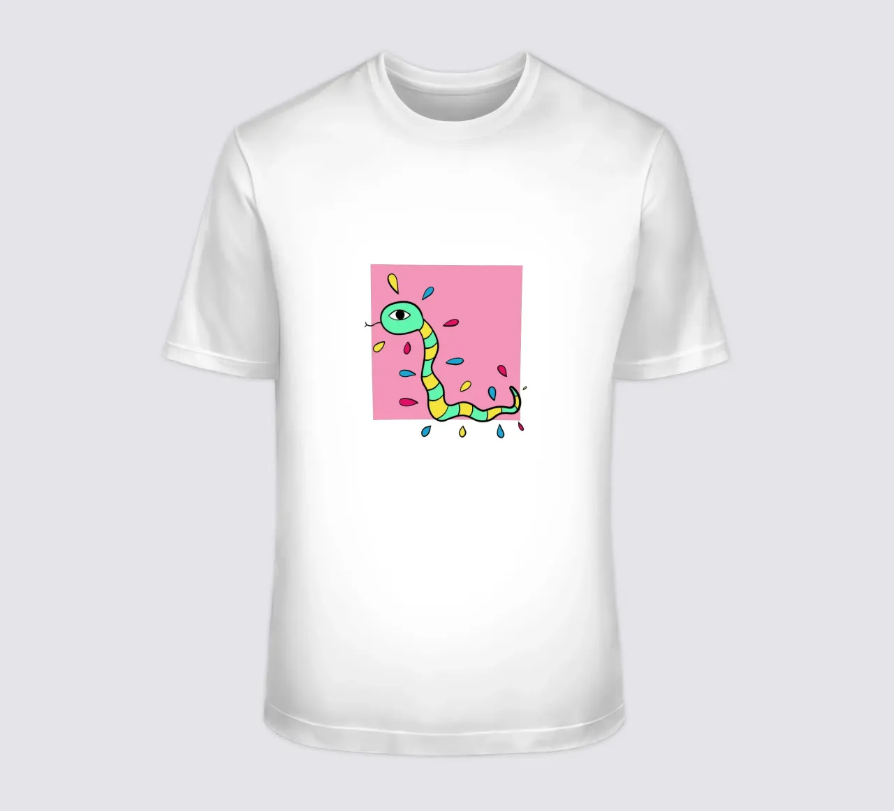 Snake and pink t-shirt da BAINAI
