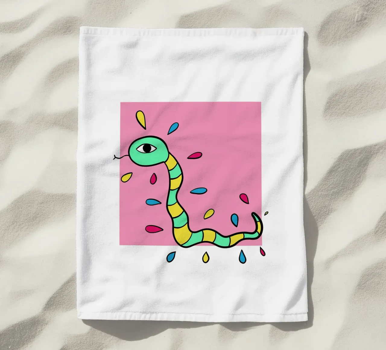 Snake and pink telo mare da BAINAI