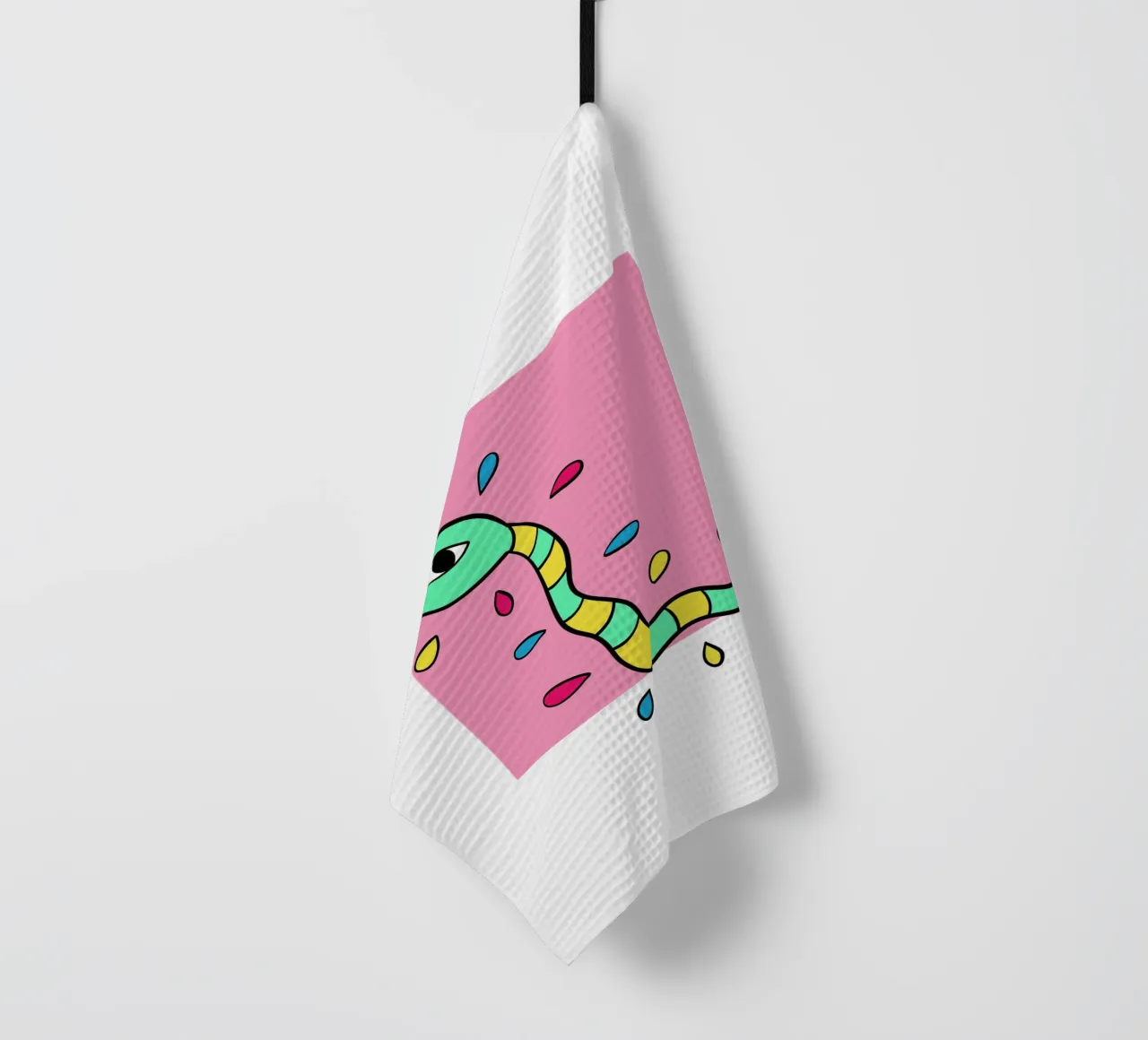 Snake and pink canovaccio da cucina da BAINAI