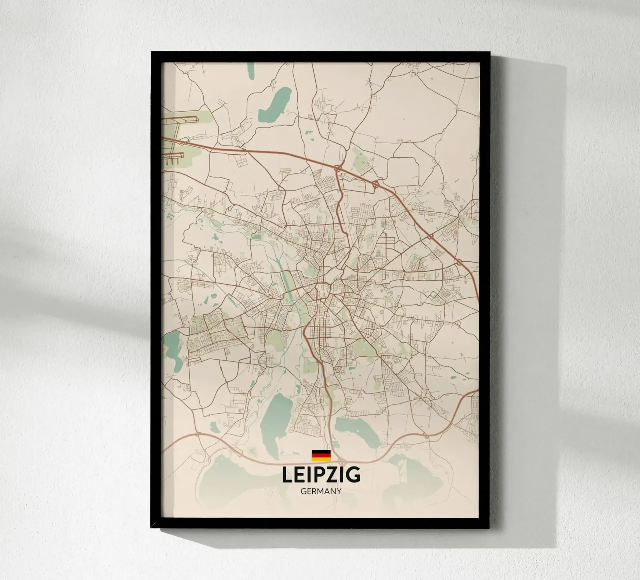 Leipzig DE Poster von Rick Thompson