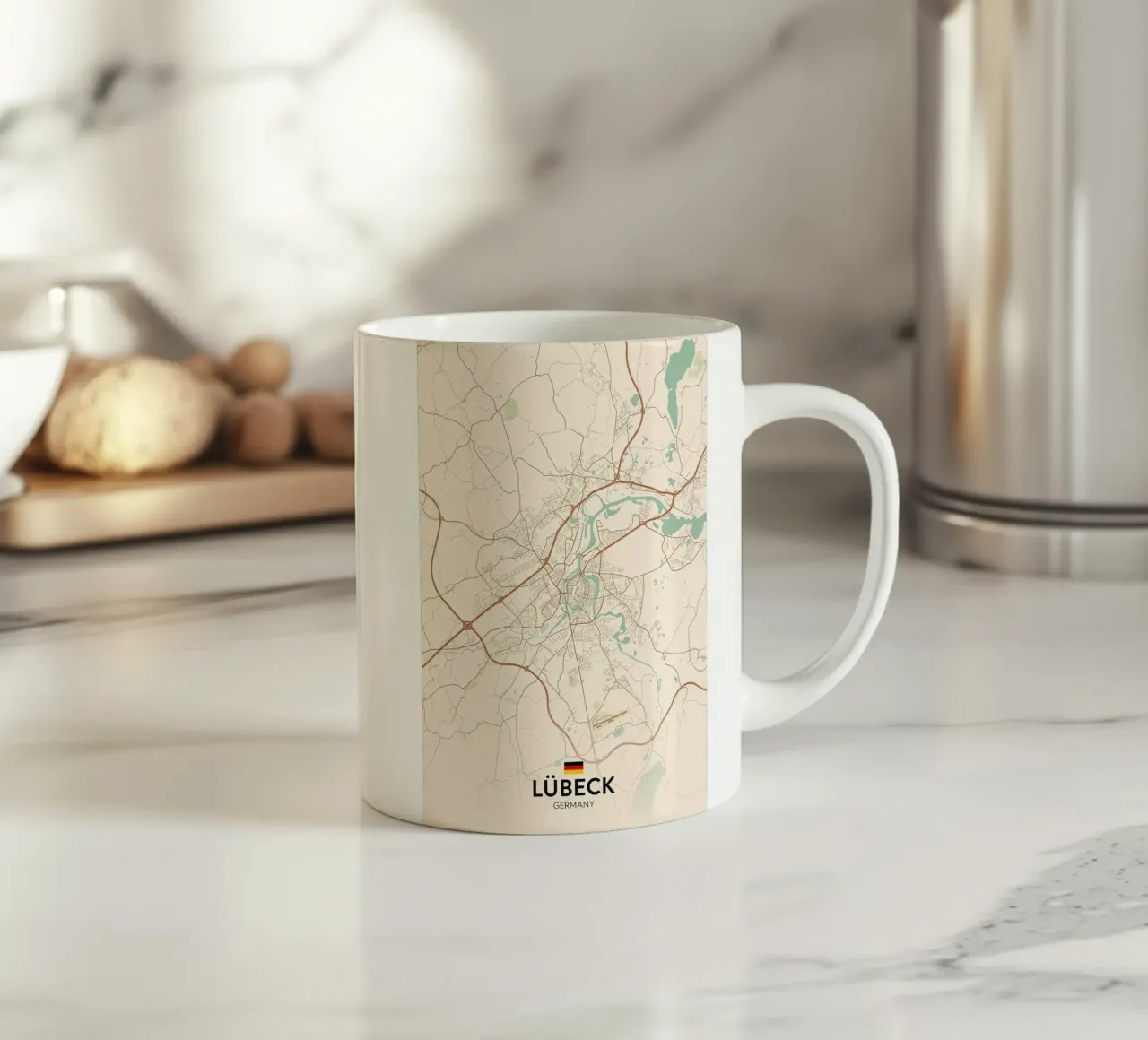 Lubeck DE tazza in ceramica da Rick Thompson