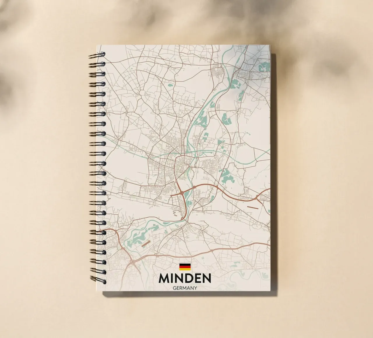 Minden DE spiral notebook by Rick Thompson
