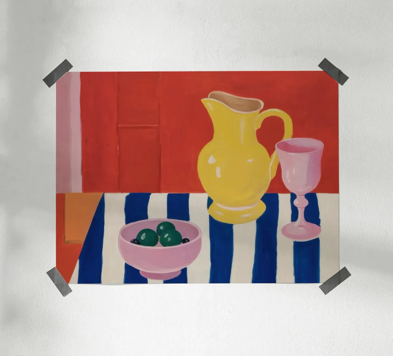 Sunny Pitcher Still, Life hahnemühle by Mossy Pigment