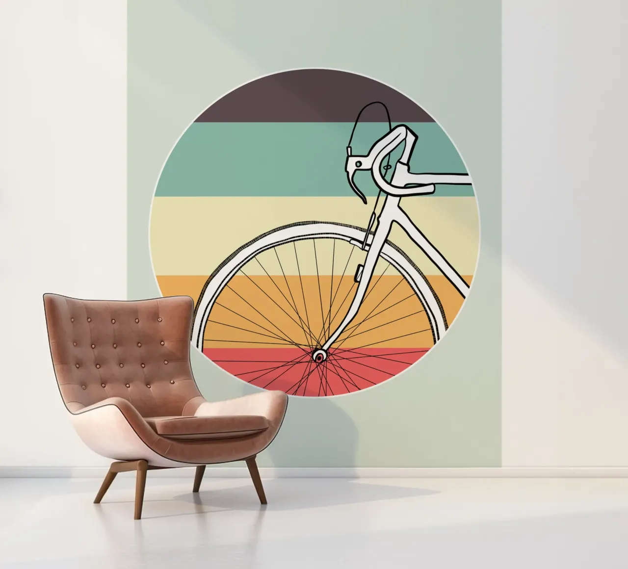 Retro Rennrad carta da parati fotografica da BAINAI