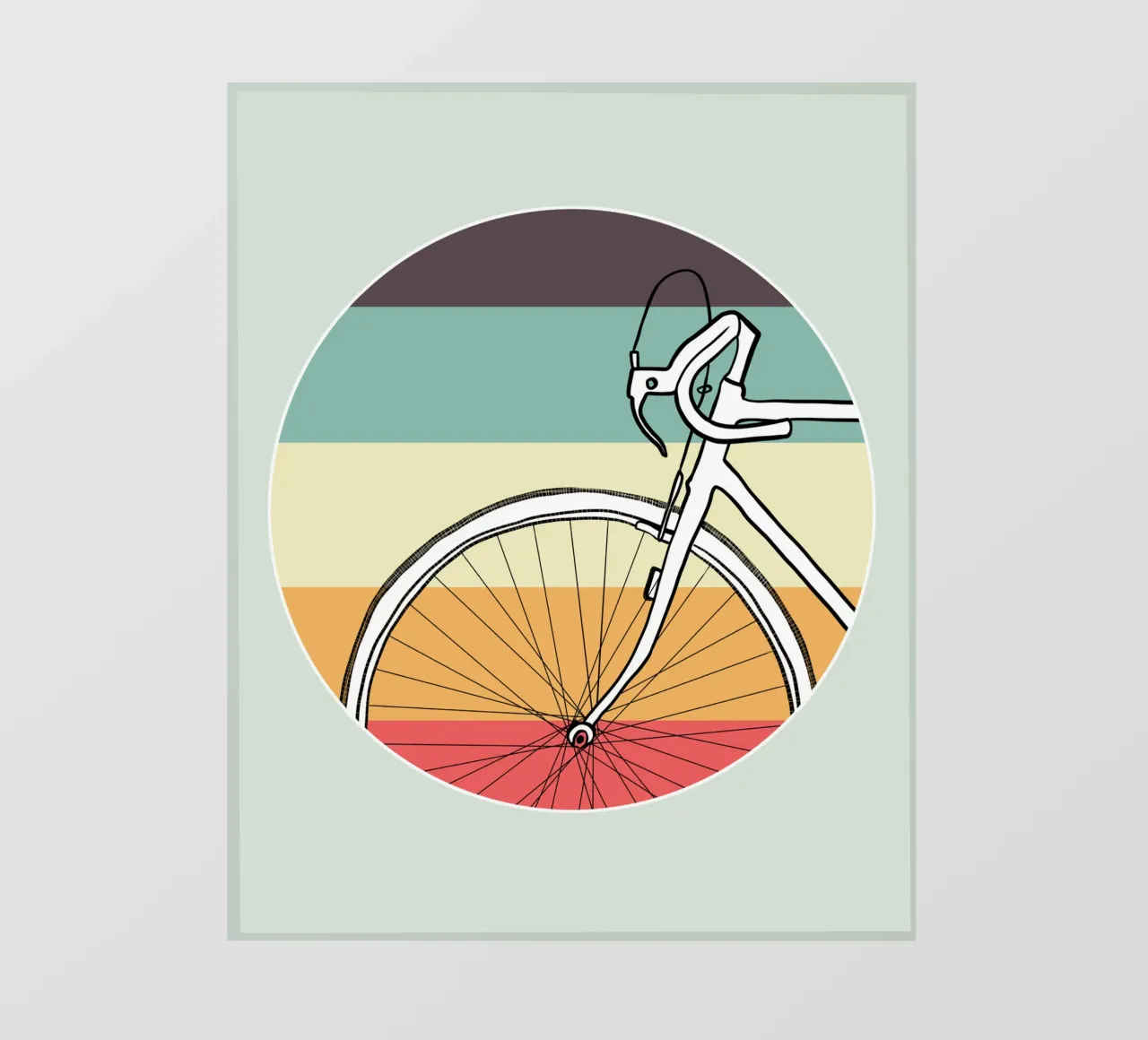 Retro Rennrad carta da parati fotografica da BAINAI