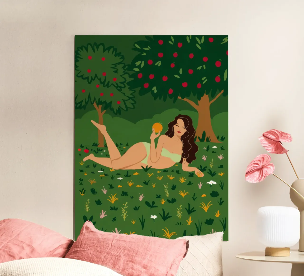 Sogno ad occhi aperti del boschetto di aranci poster da Mossy Pigment