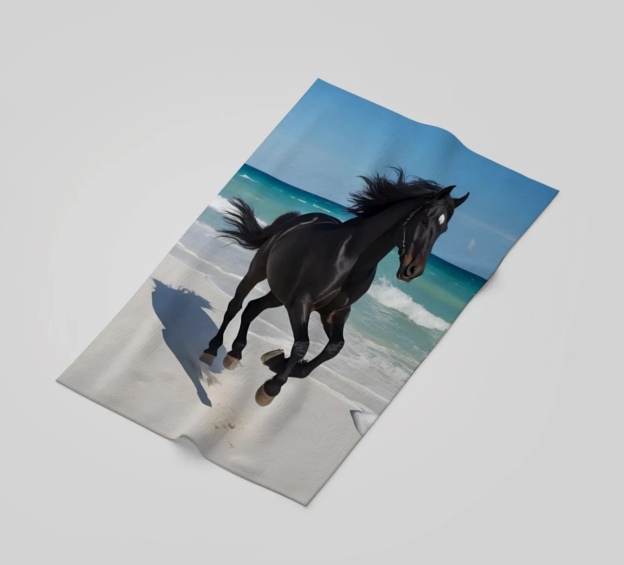 Pferd am Strand telo mare da Poster Dreams