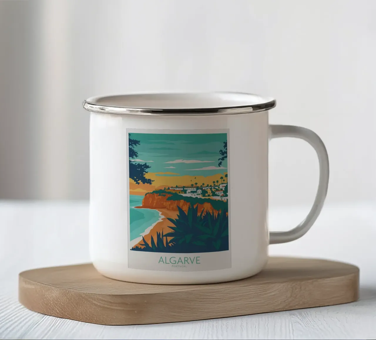 Algarve, Portogallo tazza in smalto da Alexandra Peack