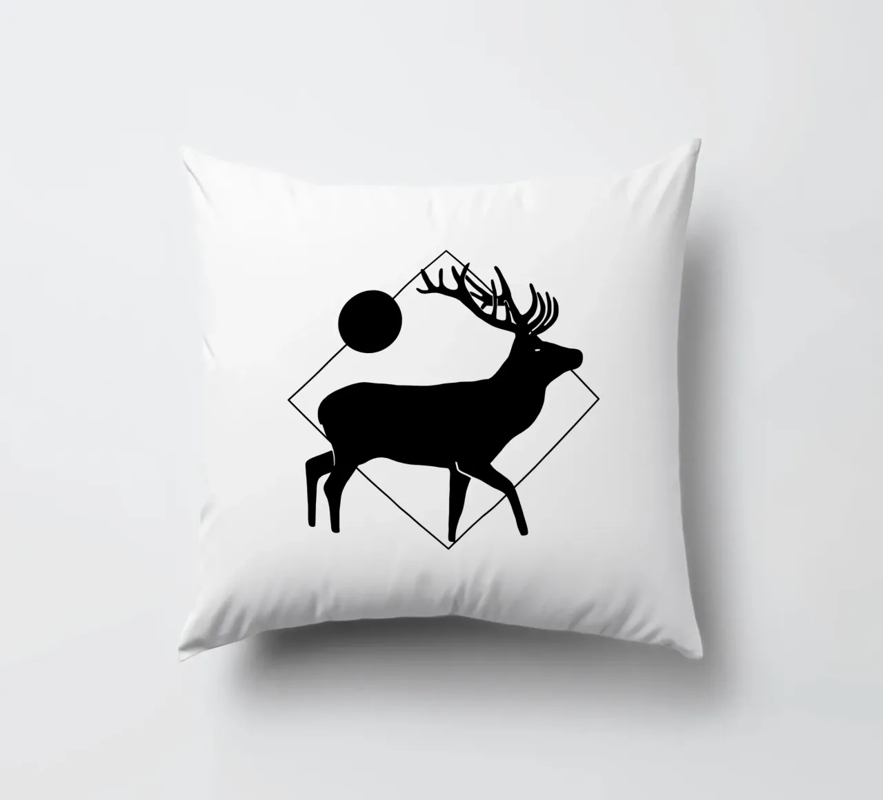 Hirsch geometrisch cuscino da BAINAI