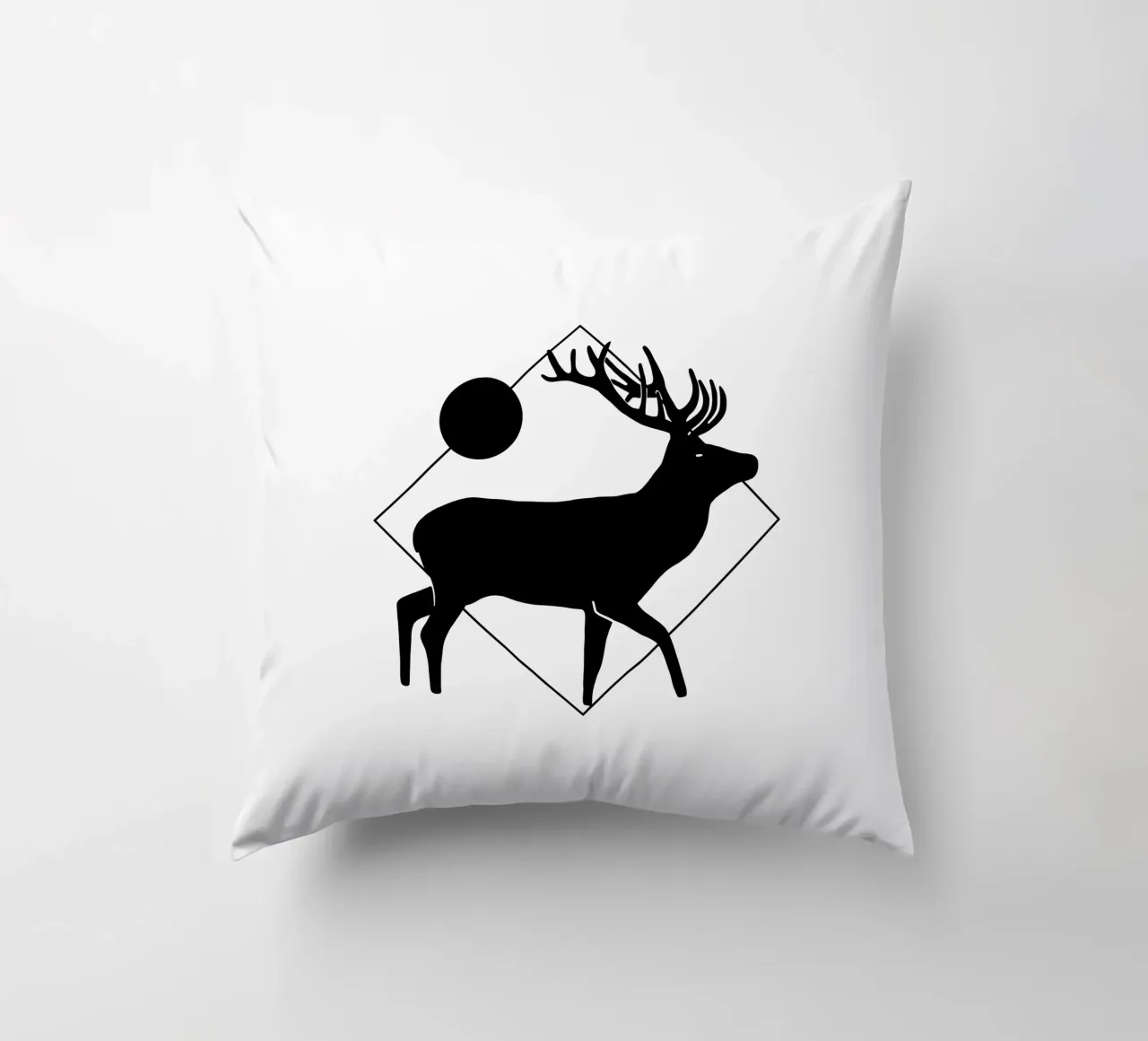 Hirsch geometrisch cuscino da BAINAI