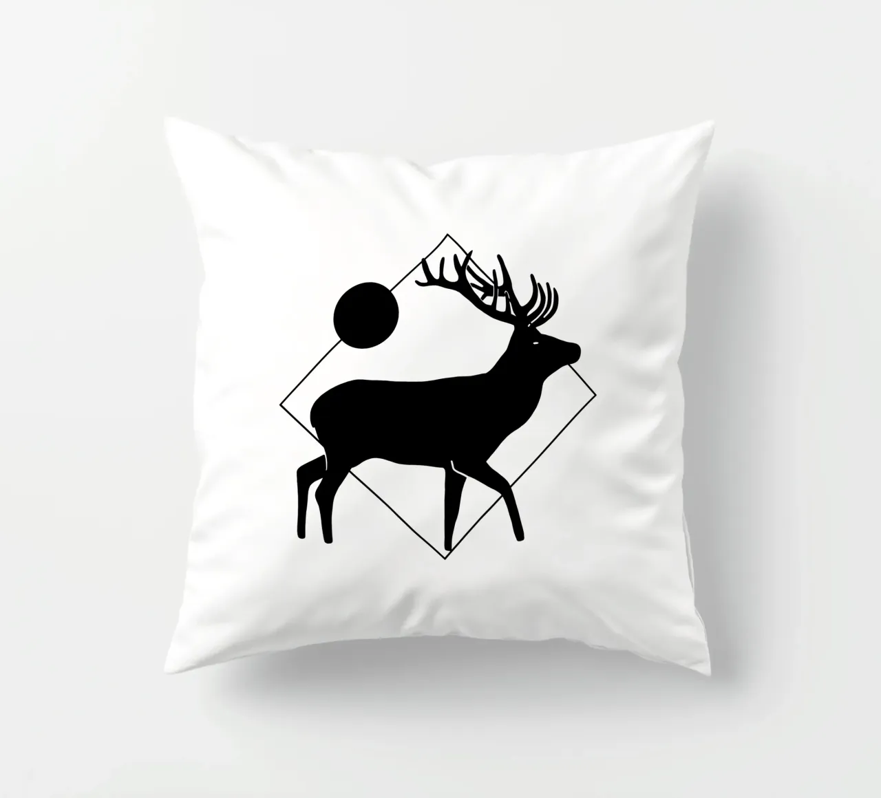 Hirsch geometrisch cuscino da BAINAI
