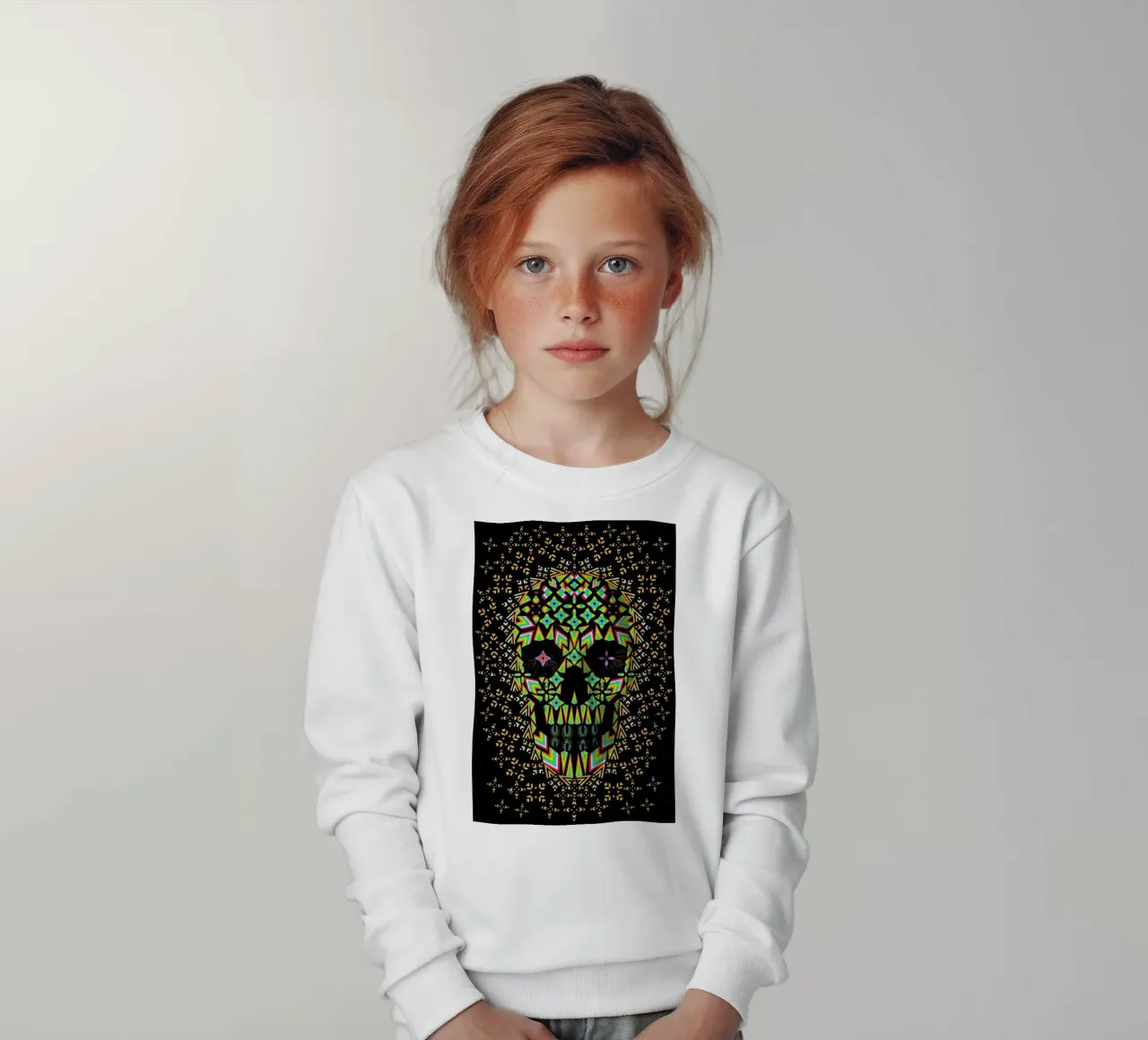 Skull 6 felpa bambino da Ali Gulec
