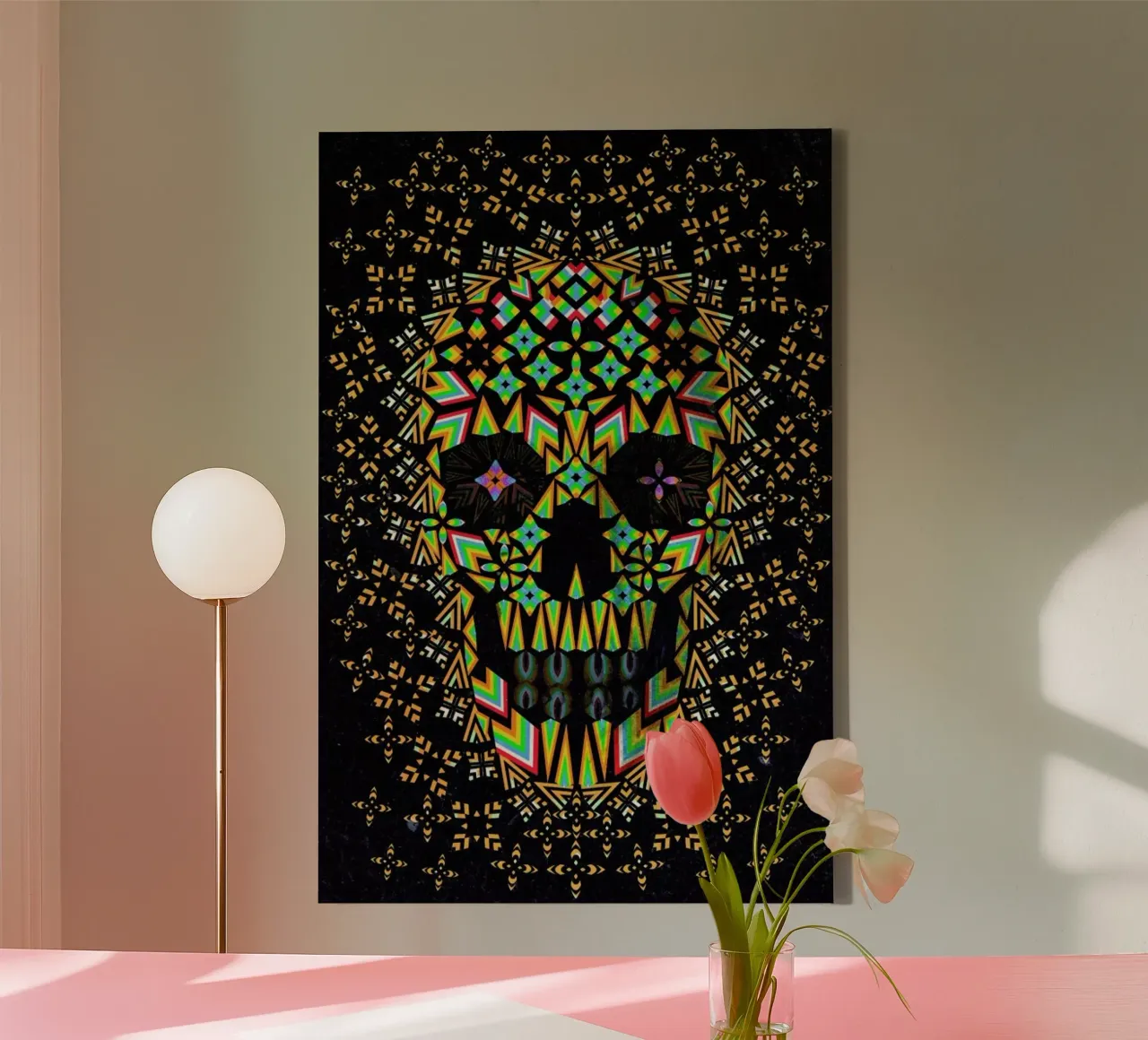 Skull 6 canvas by Ali Gulec