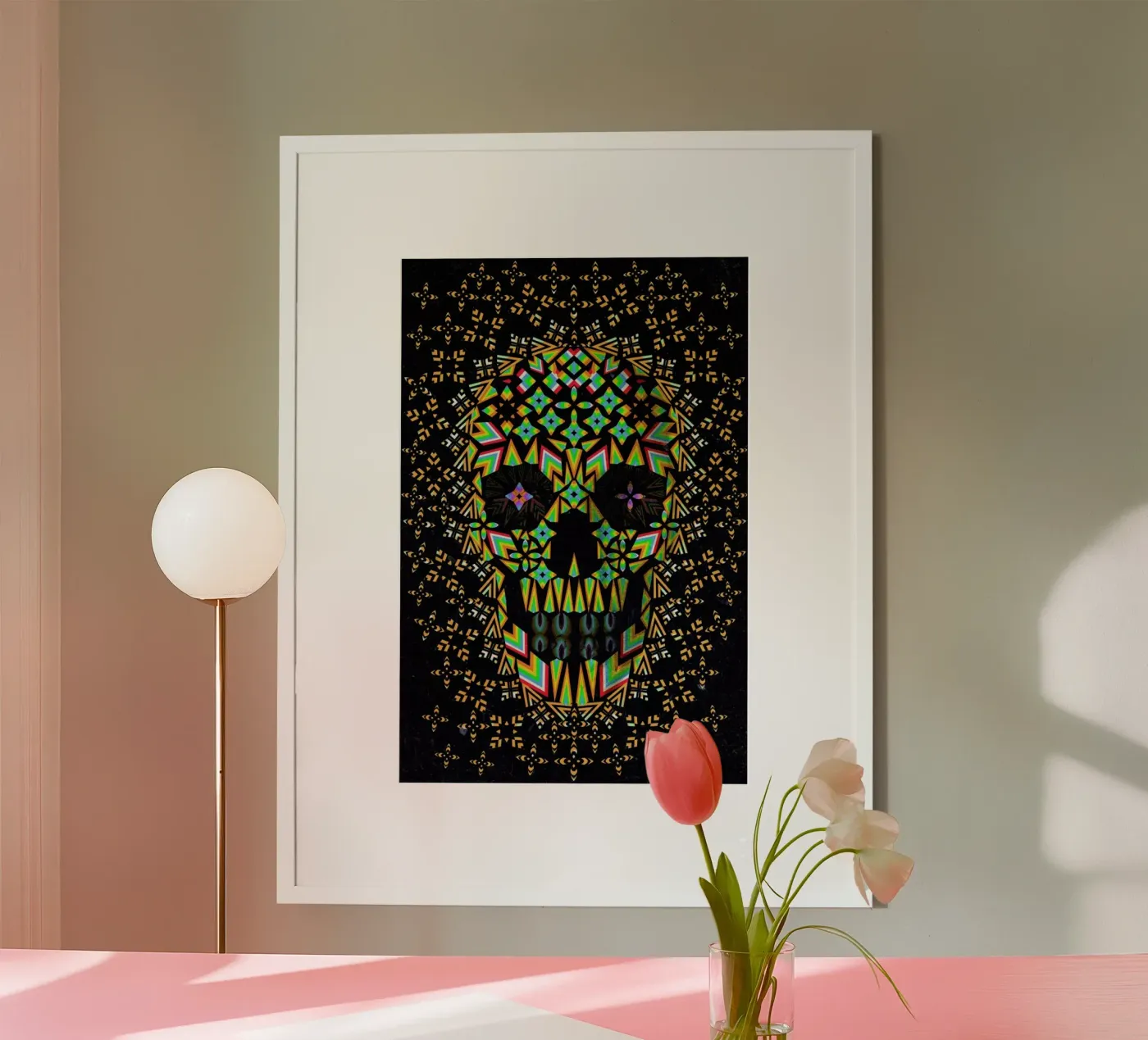 Skull 6 poster van Ali Gulec