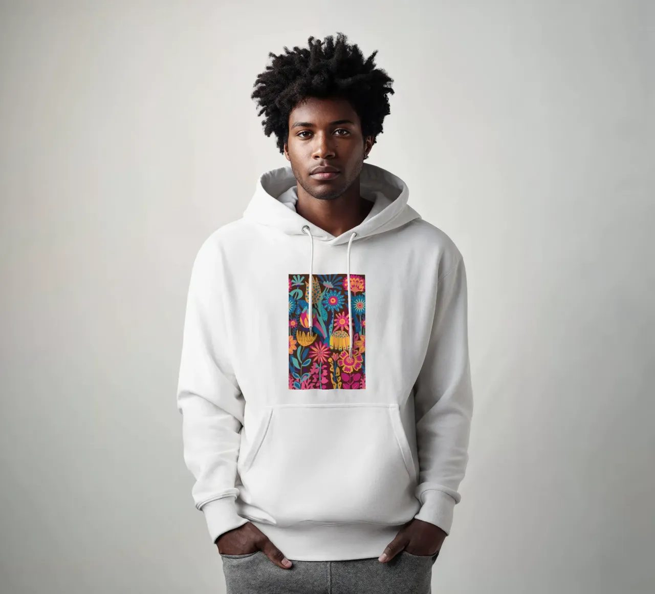 Tappeto Maximalist Bloom felpa con cappuccio da Arcane Lines