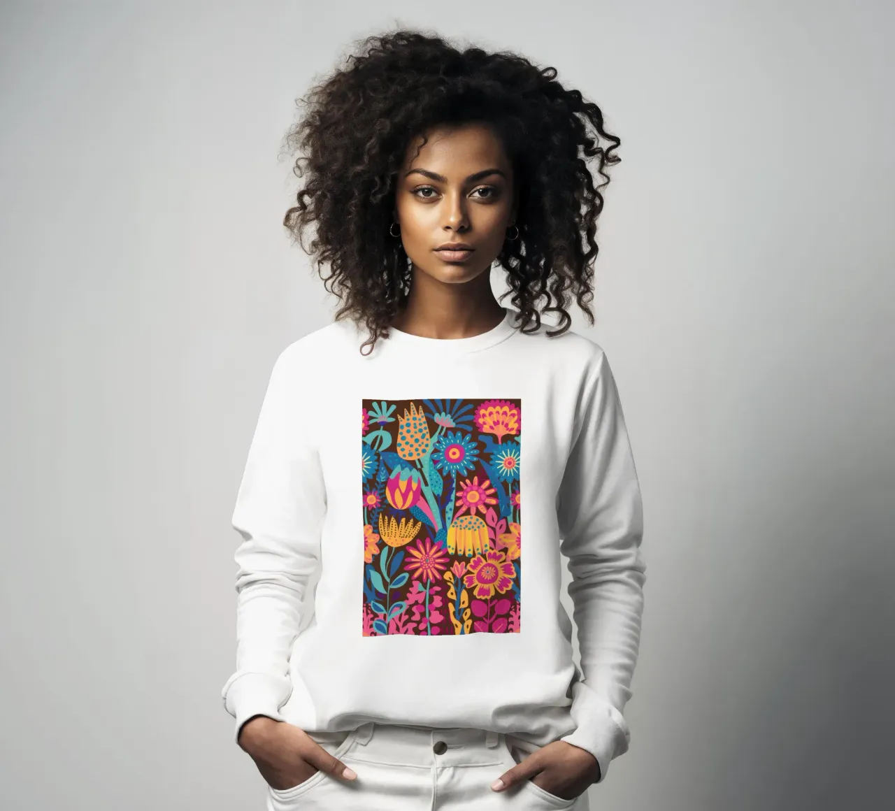 Maximalistisch bloeitapijt sweatshirt van Arcane Lines