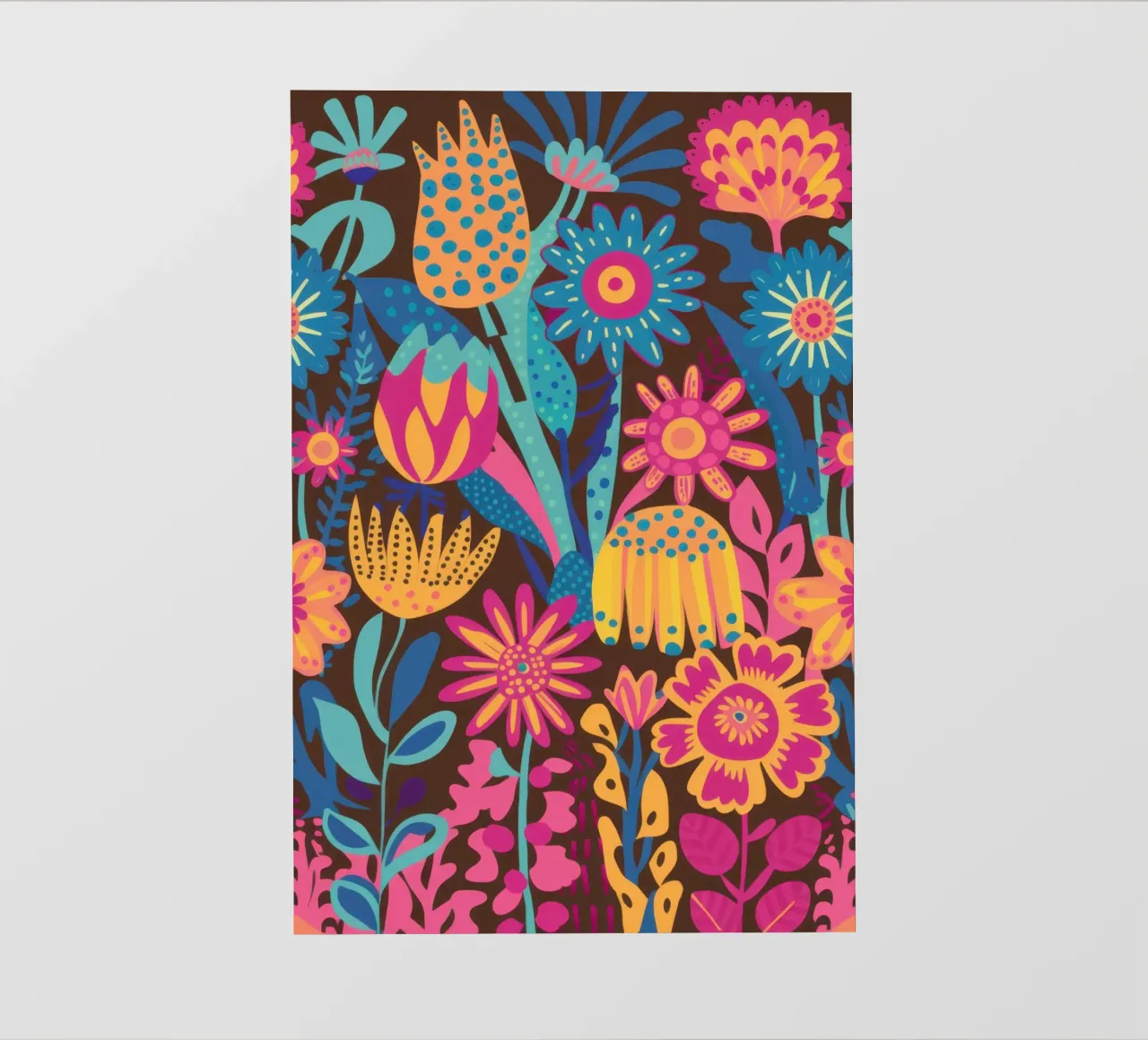 Tappeto Maximalist Bloom pellicola backlit da Arcane Lines
