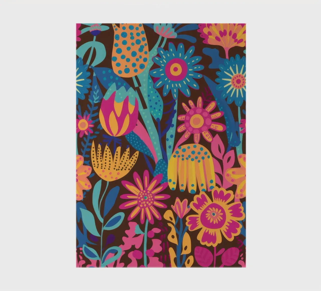 Maximalist Bloom Carpet notebook by Arcane Lines