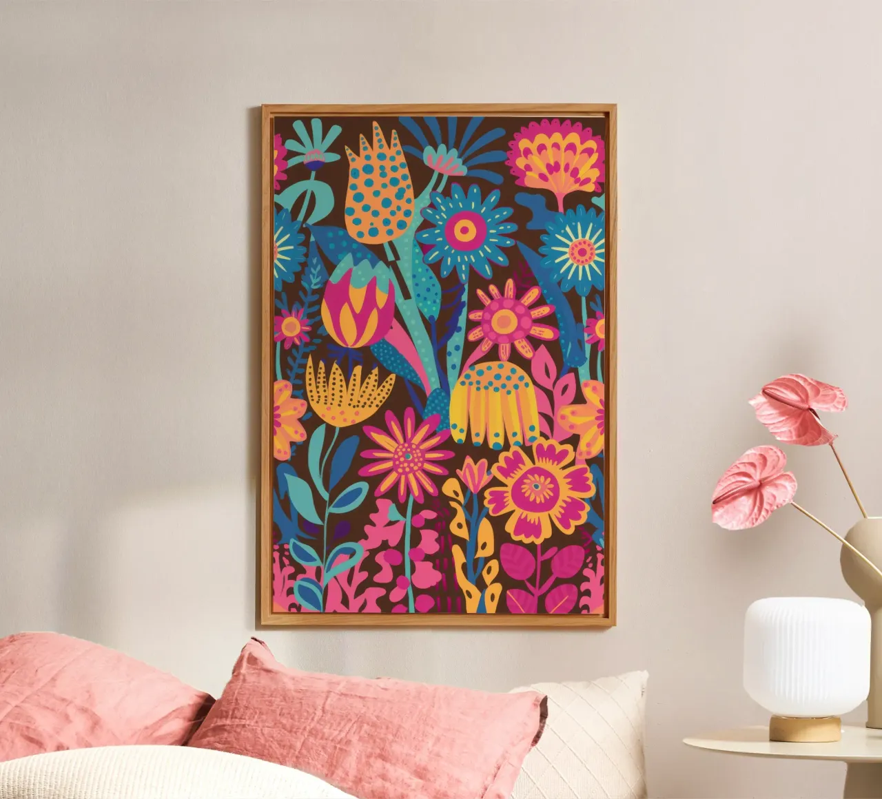 Tappeto Maximalist Bloom alluminio dibond da Arcane Lines