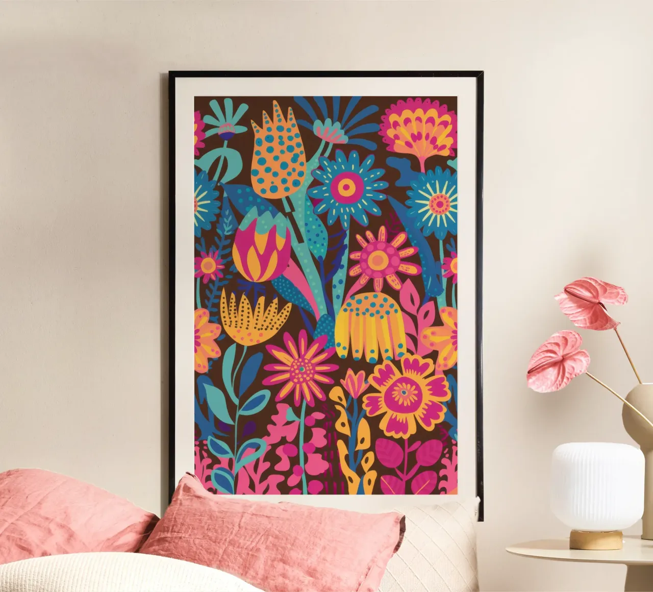 Tappeto Maximalist Bloom carta hahnemühle da Arcane Lines