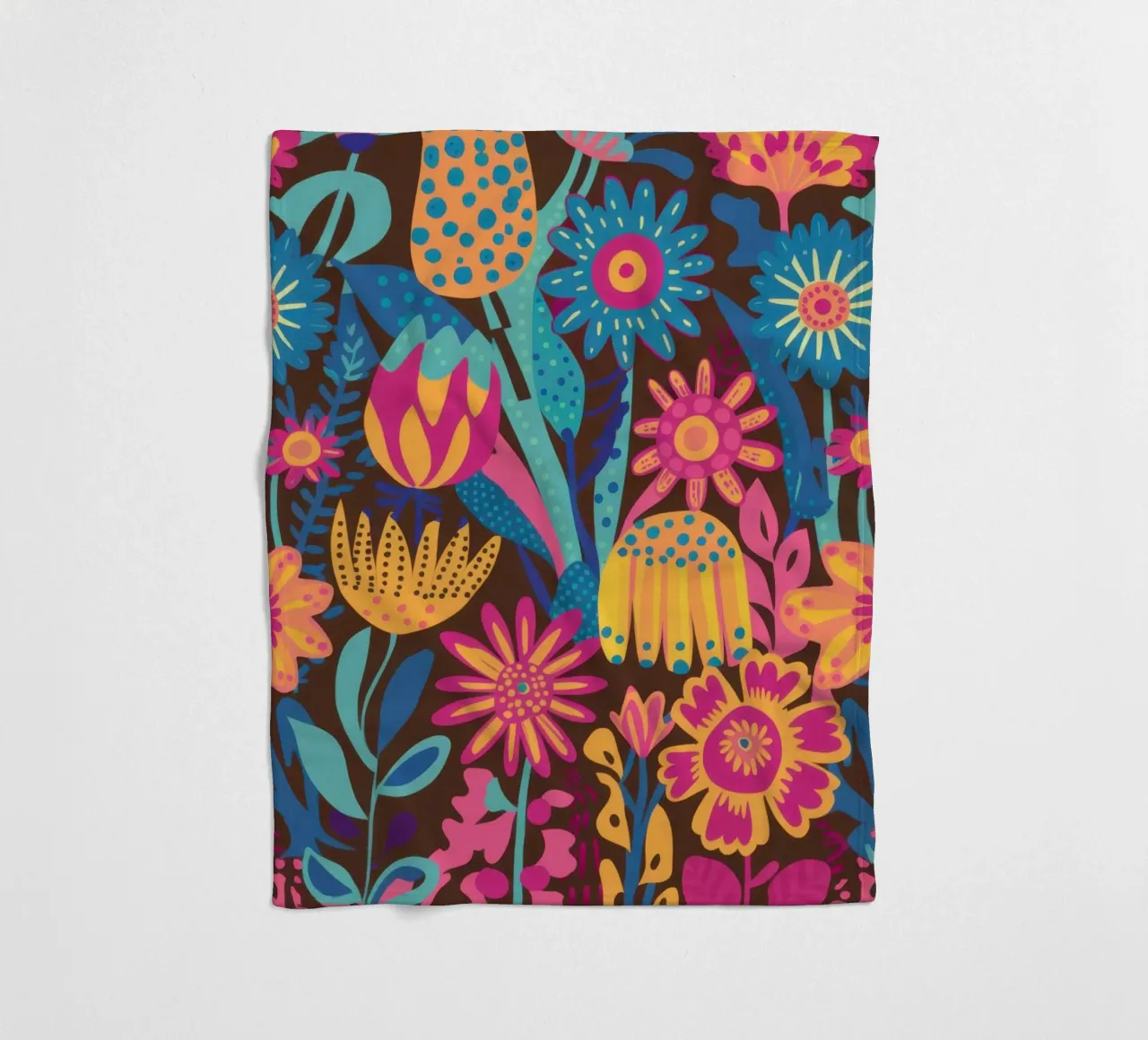 Tappeto Maximalist Bloom coperta in pile da Arcane Lines